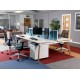 Fuze Triple Back to Back Modular Desk - 6 Person